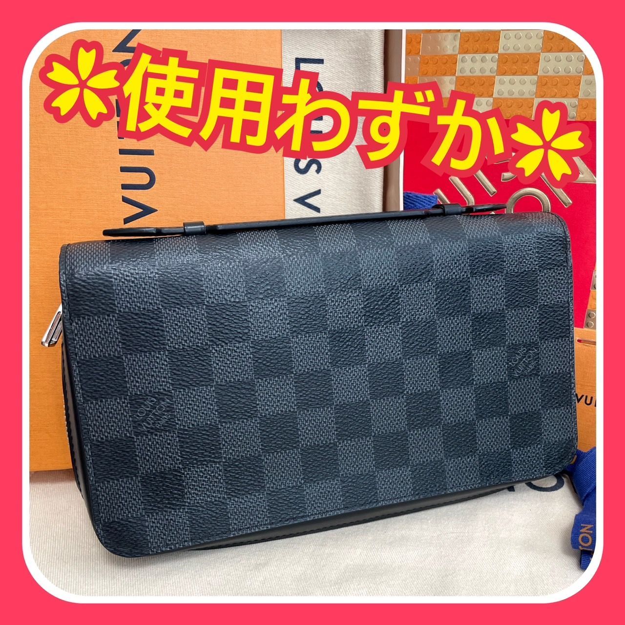 使用わずか】ルイヴィトン ダミエ グラフィット ジッピー XL 長財布 LOUIS VUITTON - メルカリ