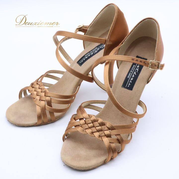 社交ダンス 衣装 ラテン 23 1 2CM 靴 シューズ ケントダンス ブラウン系 茶色 レディース Kentdance ヒール 練習 舞台 発表会 ラテンシューズ 靴イベント ケントダンス 発表会用 舞台用 おしゃれ ダンス ブラウン