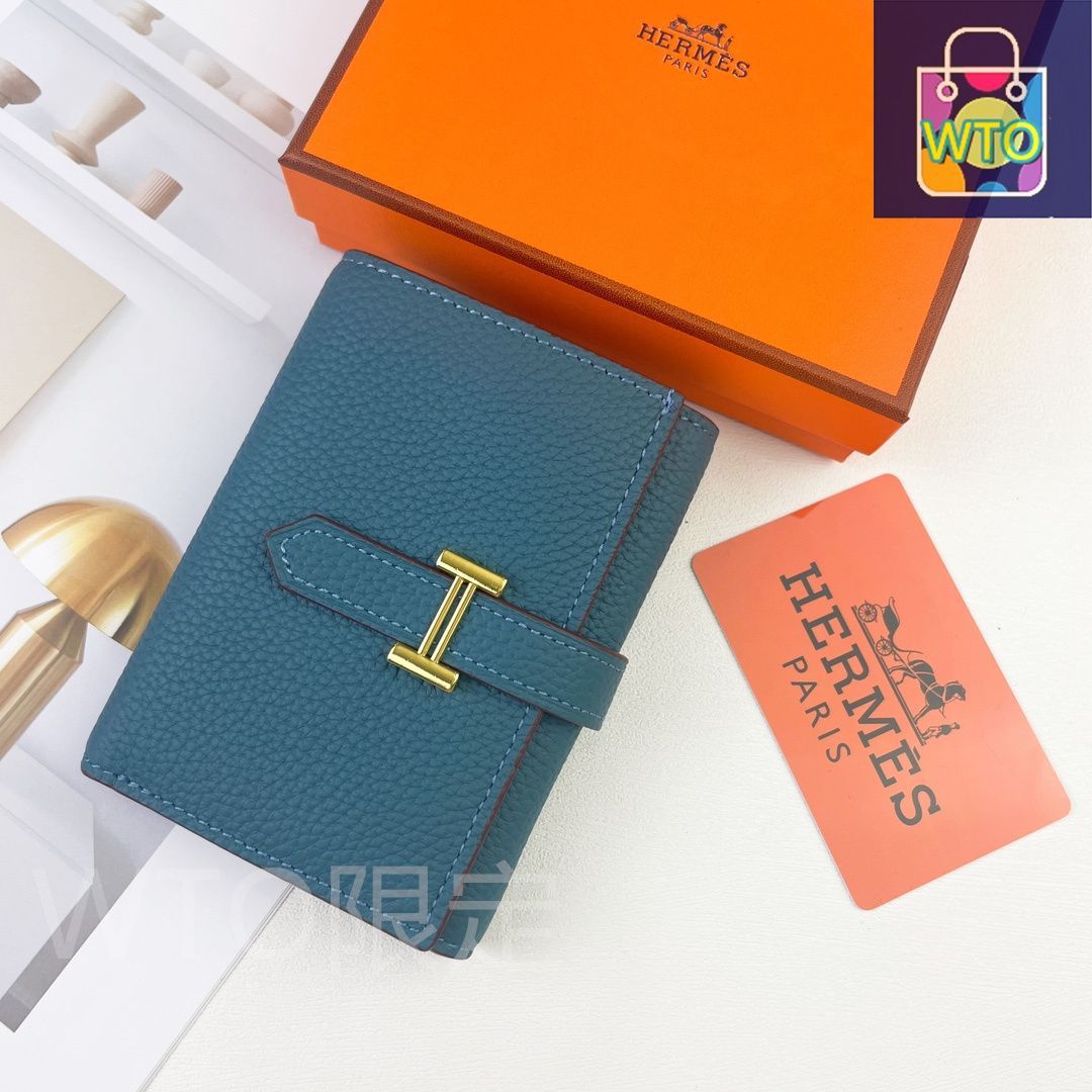 本日限定特価】Hermes Bearn ミニ財布 エプソムレザー ゴールド