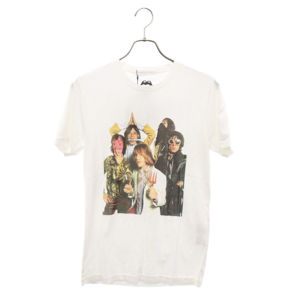 HYSTERIC GLAMOUR (ヒステリックグラマー) ローリングストーンズ フォトプリント 半袖 カットソー Tシャツ ホワイト 06181CT03200