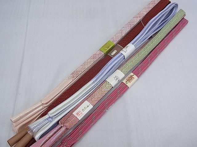 平和屋-こころ店□和装小物 上質な帯締め10本セット 高麗組 奈良組 笹