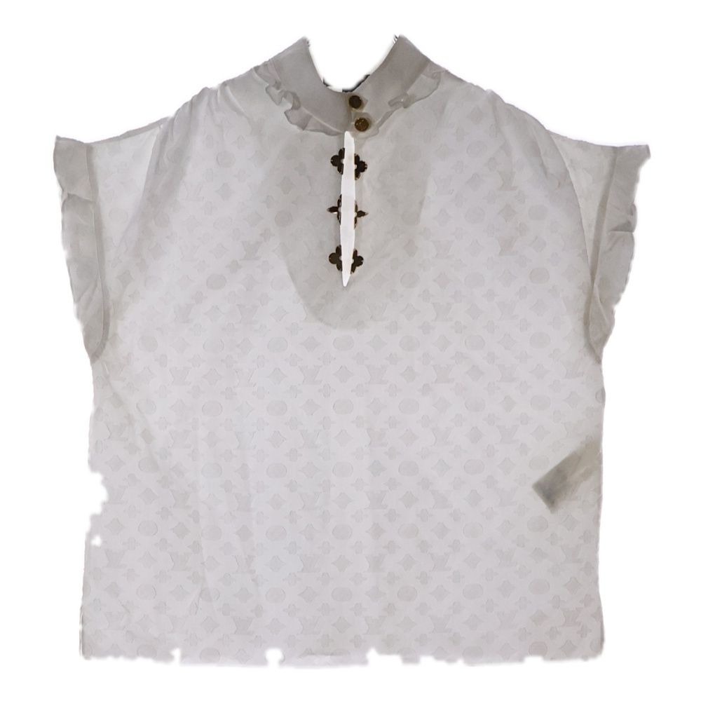19AW LOUIS VUITTON ルイヴィトン ブラウス LOUIS VUITTON (ルイヴィトン) 19AW モノグラムフリル