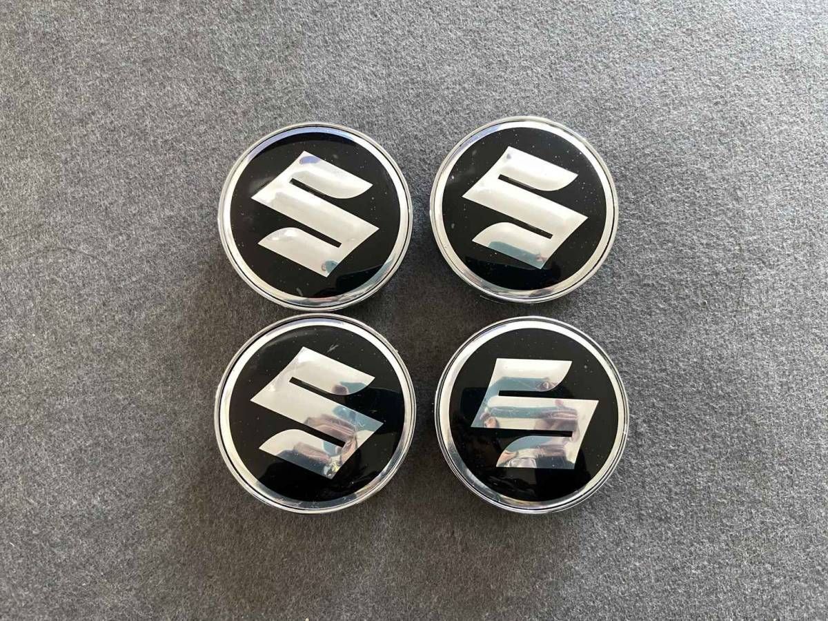 【新品未使用】スズキ SUZUKI ホイールキャップ ホイール ハブキャップ センター キャップ保護 防塵 4個セット 外径60mm T204番