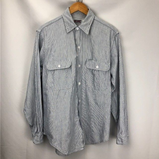 80年代 BIG MAC ヒッコリーシャツ　ワークウェア サイズM15-15 1/2　MADE IN USA  06092505 861