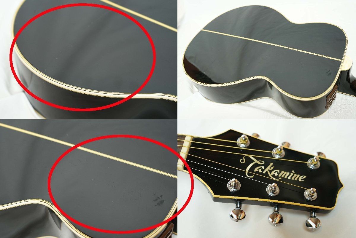 ☆TAKAMINE☆PT-105 BL ブラック エレアコ 日本製 80年代 タカミネ