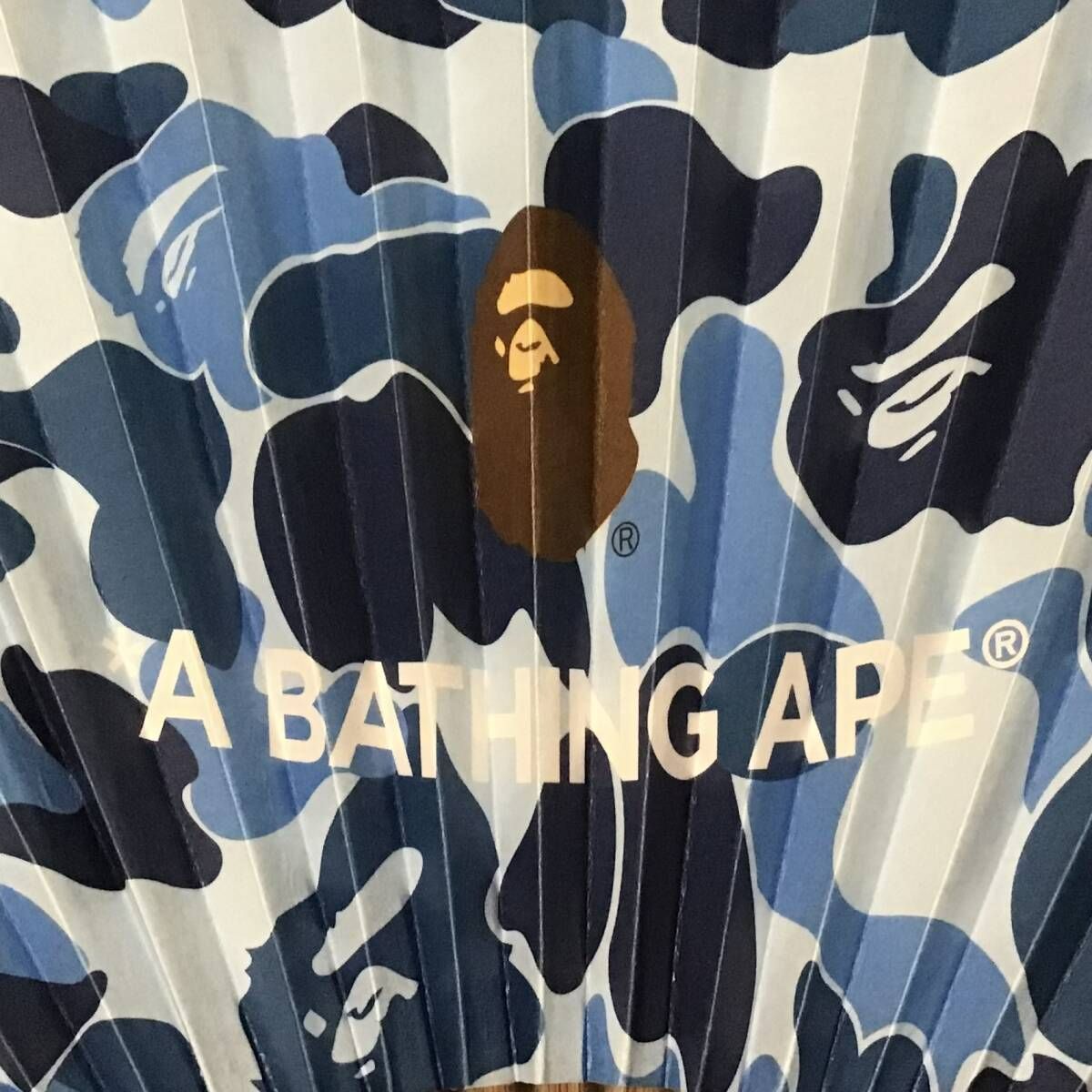 BAPE ABC 扇子　ブルー ☆新品☆ ABC camo Blue 扇子 a bathing ape BAPE JAPAN エイプ