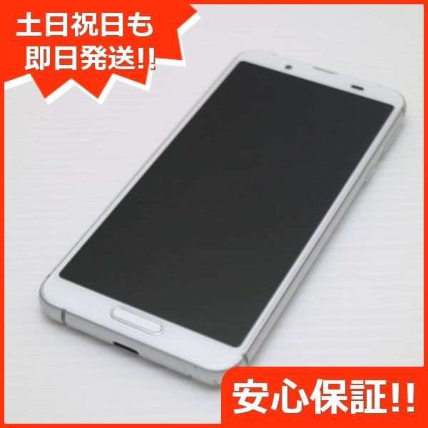 美品 SH-02M シルバーホワイト スマホ 本体 白ロム  土日祝発送OK 03000