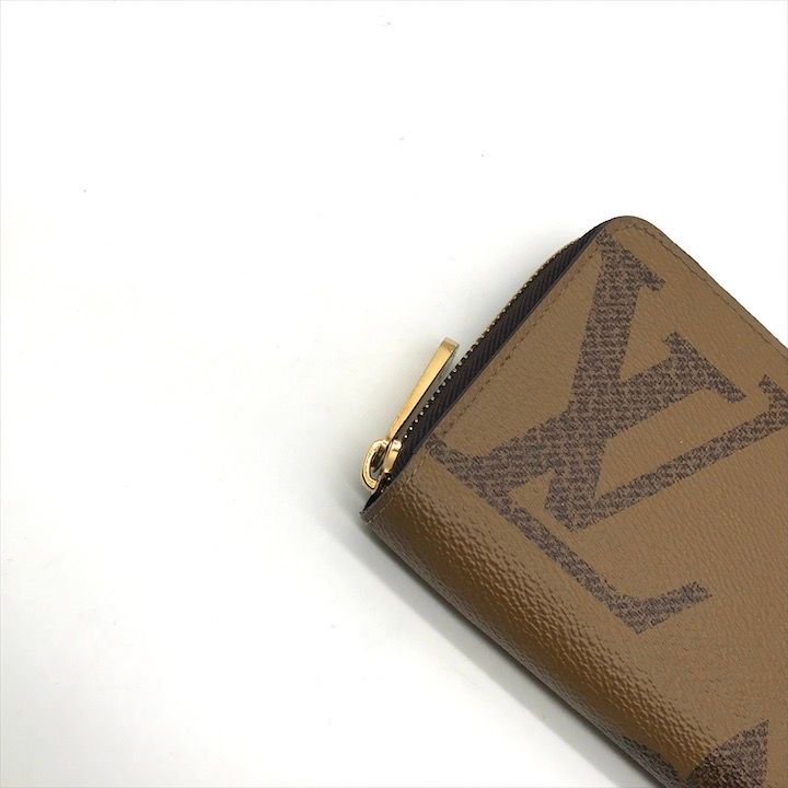 美品 LOUISVUITTON ルイヴィトン モノグラム ジャイアント ジッピー ウォレット 長財布 ブラウン k2242 LOUIS VUITTON（ルイ・ヴィトン） モノグラム ジャイアント ジッピー