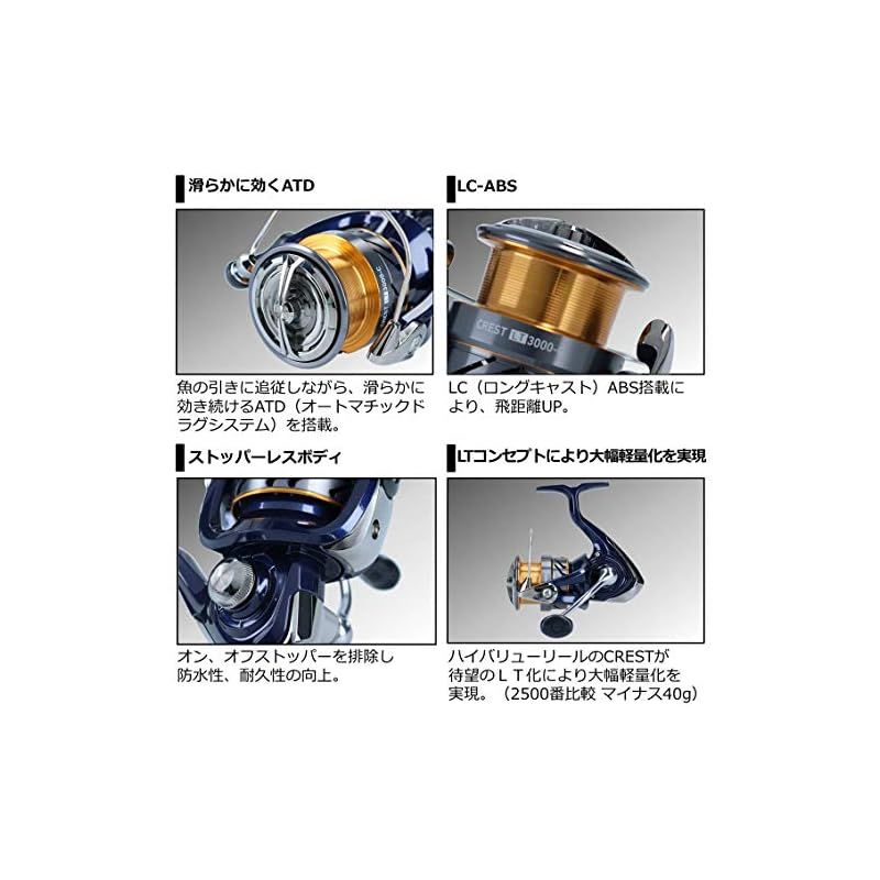 ダイワ(DAIWA) スピニングリール 20 クレスト LT2000S(2020モデル)