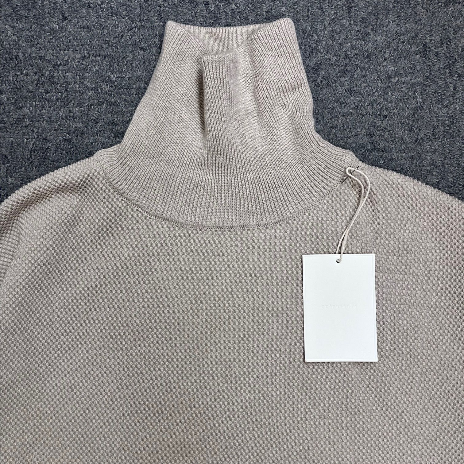 参考上代20900円 未使用品 crepuscule Moss Stitch Turtle Neck モス 