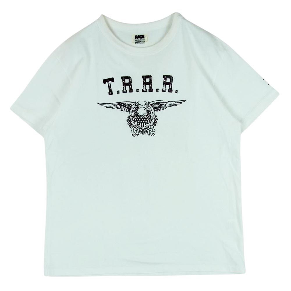 RATS ラッツ T.R.R.R. イーグル プリント 半袖 TEE Ｔシャツ コットン 日本製 ホワイト系 M【中古】