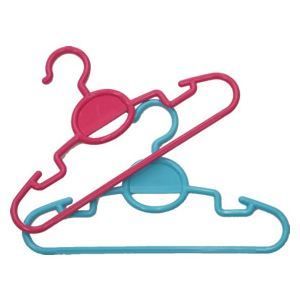 まとめ 子供用ハンガー|衣類ハンガー 2本組 重ね吊り 吊りスカート ズボン可 ×30個セット