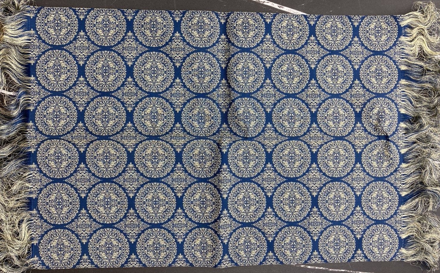 龍村美術織物 獅子狩文錦 テーブルセンター シルク絹 桐箱 龍村美術織物