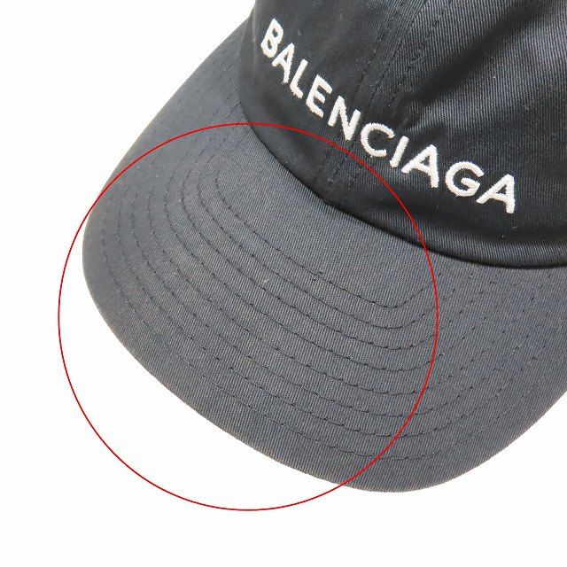 バレンシアガ BALENCIAGA LOGO BASEBALLCAP ロゴ 刺繍 ベースポール ...