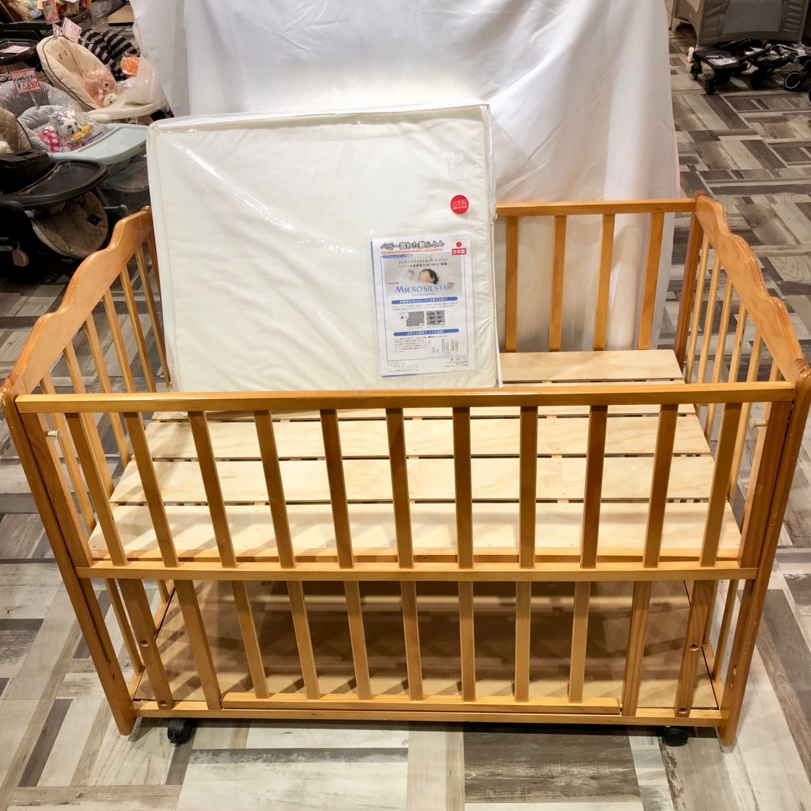 大和屋 yamatoya リプラ すのこベビーベッド Repra Baby Cot ベビー ...