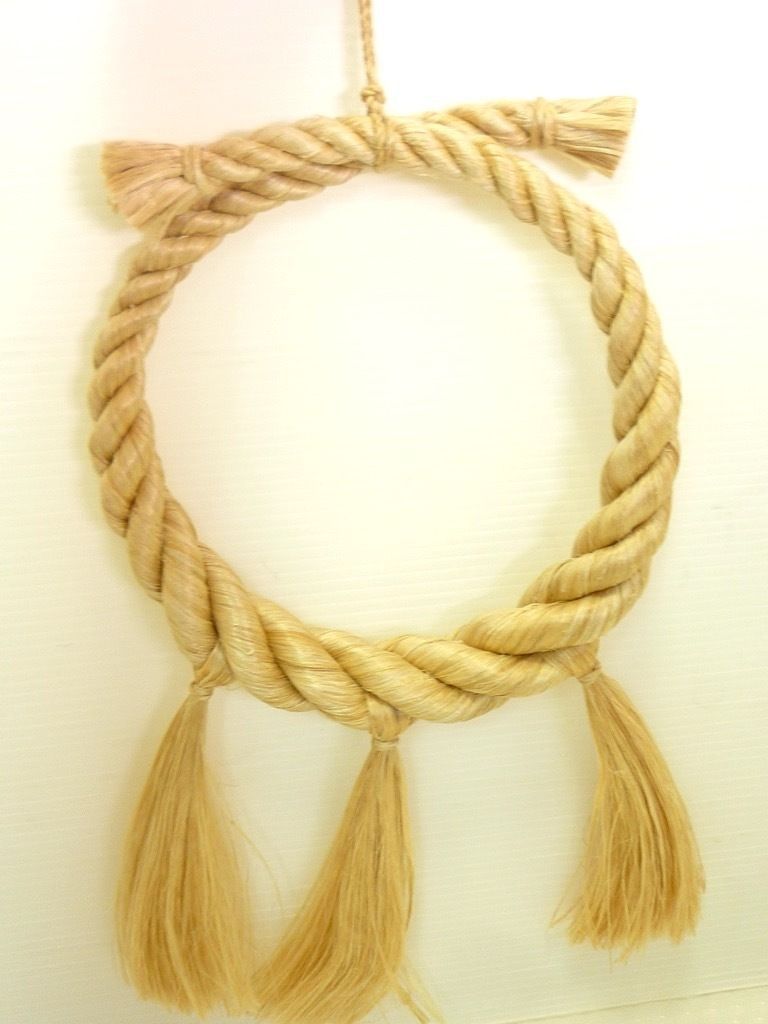 麻福 ASAFUKU 麻 しめ縄 注連縄 室内で1度使用のみ 玄関に 魔除け祓いに 縁起物 玄関扉 通年OK 生命力 清浄 美しさ 存在感