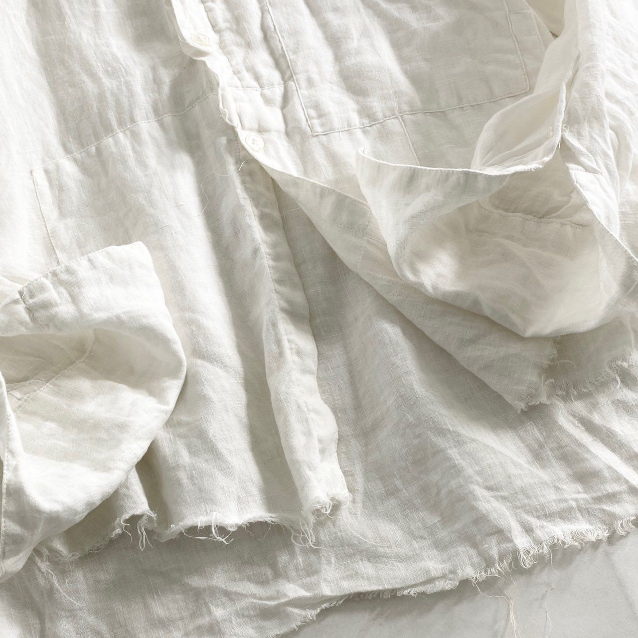 10L10 GREG LAUREN グレッグローレン パッチワークリネンシャツ 0  