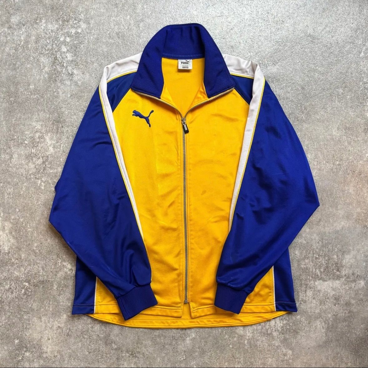 00s PUMA オランダ代表 トラックジャケット ジャージ イエロー 襟高 00s PUMA オランダ代表 トラックジャケット ジャージ イエロー 襟高