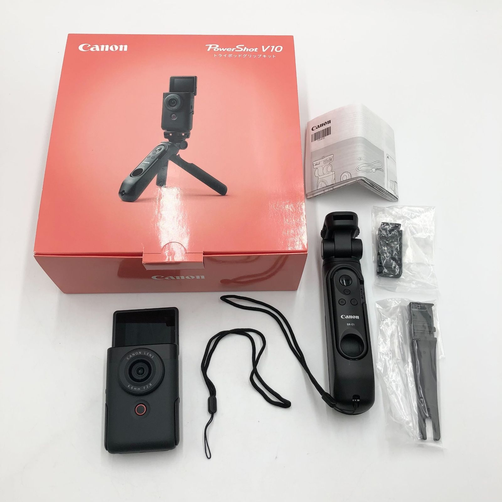 キヤノン Canon Vlogカメラ PowerShot V10 トライポッドグリップキット ブラック PSV10TRIPODKITBK