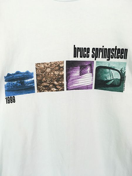 古着 90s USA製 Bruce Springsteen フォト ロック バンド Tシャツ L