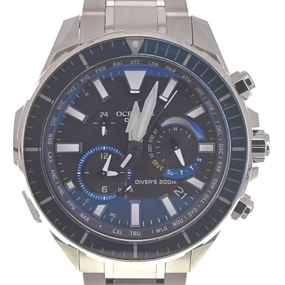 カシオ CASIO OCW-P2000-1AJF オシアナス カシャロ チタン 本格ダイバーズ ソーラー電波 メンズ I 139577