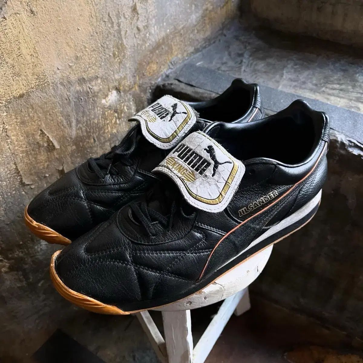 【雷市場（ポンジャン）商品韓国直送】ヴィンテージ Jil Sander(ジルサンダー) x PUMA(プーマ) キング 1998 フットボール  スニーカーズ 日本