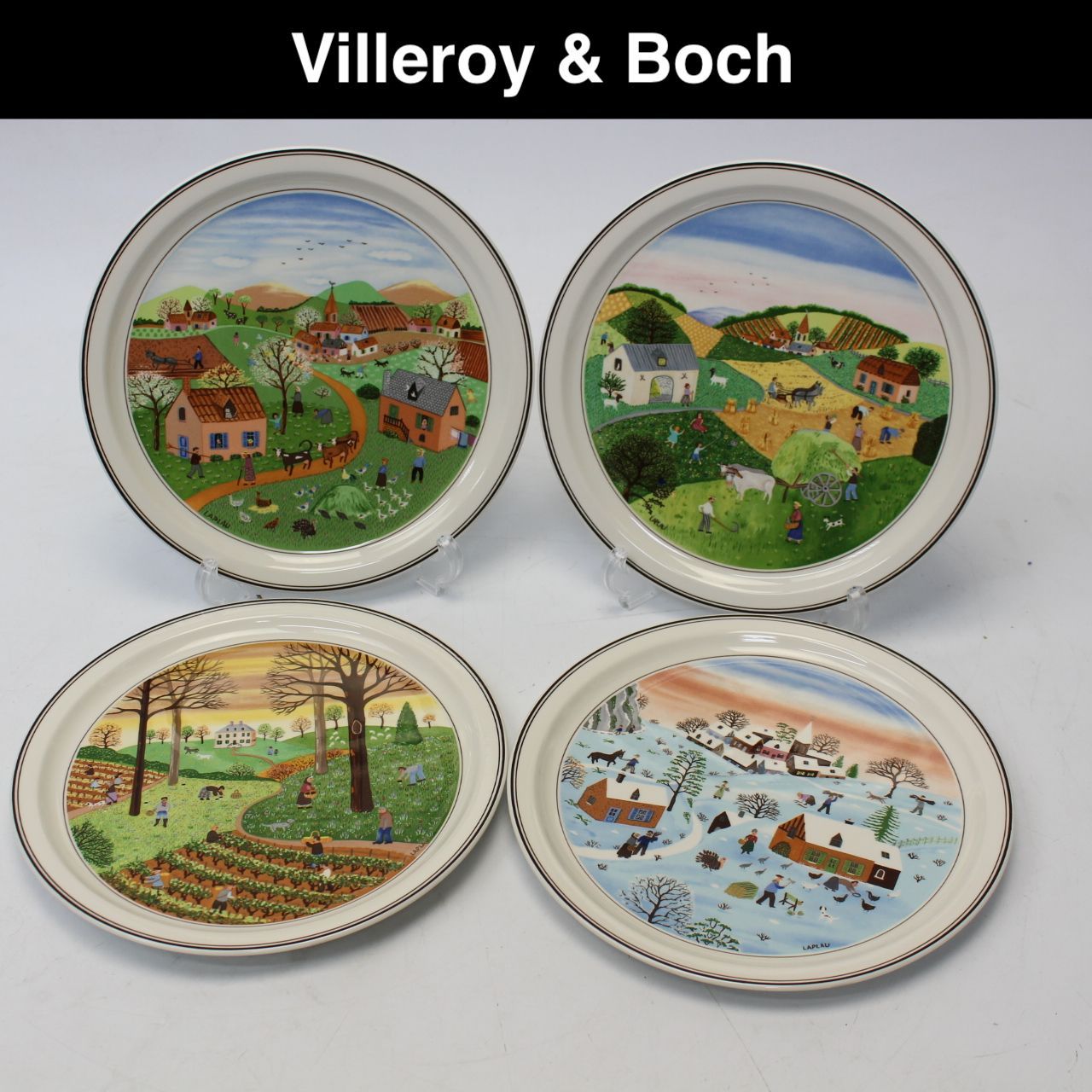 a228】Villeroy & Boch 四季シリーズ 春夏秋冬 飾皿 4枚 - メルカリ