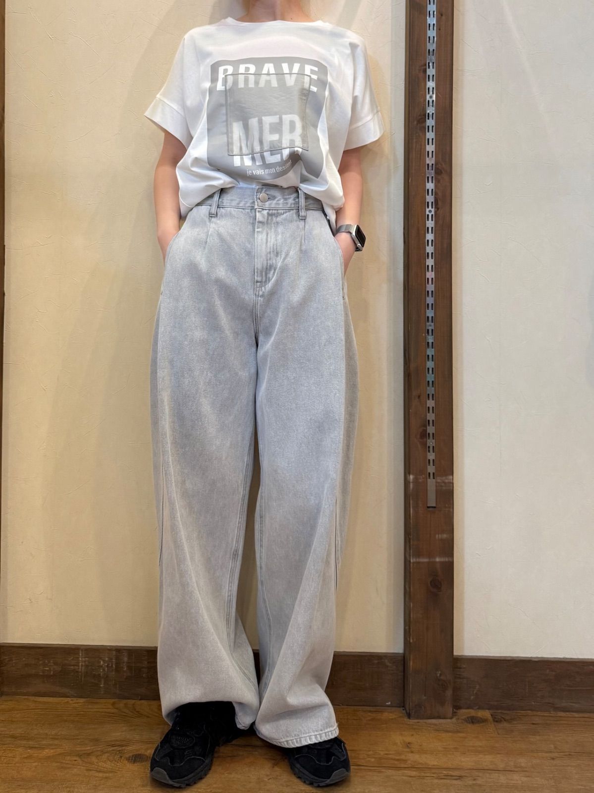 カーブデニムパンツ516608