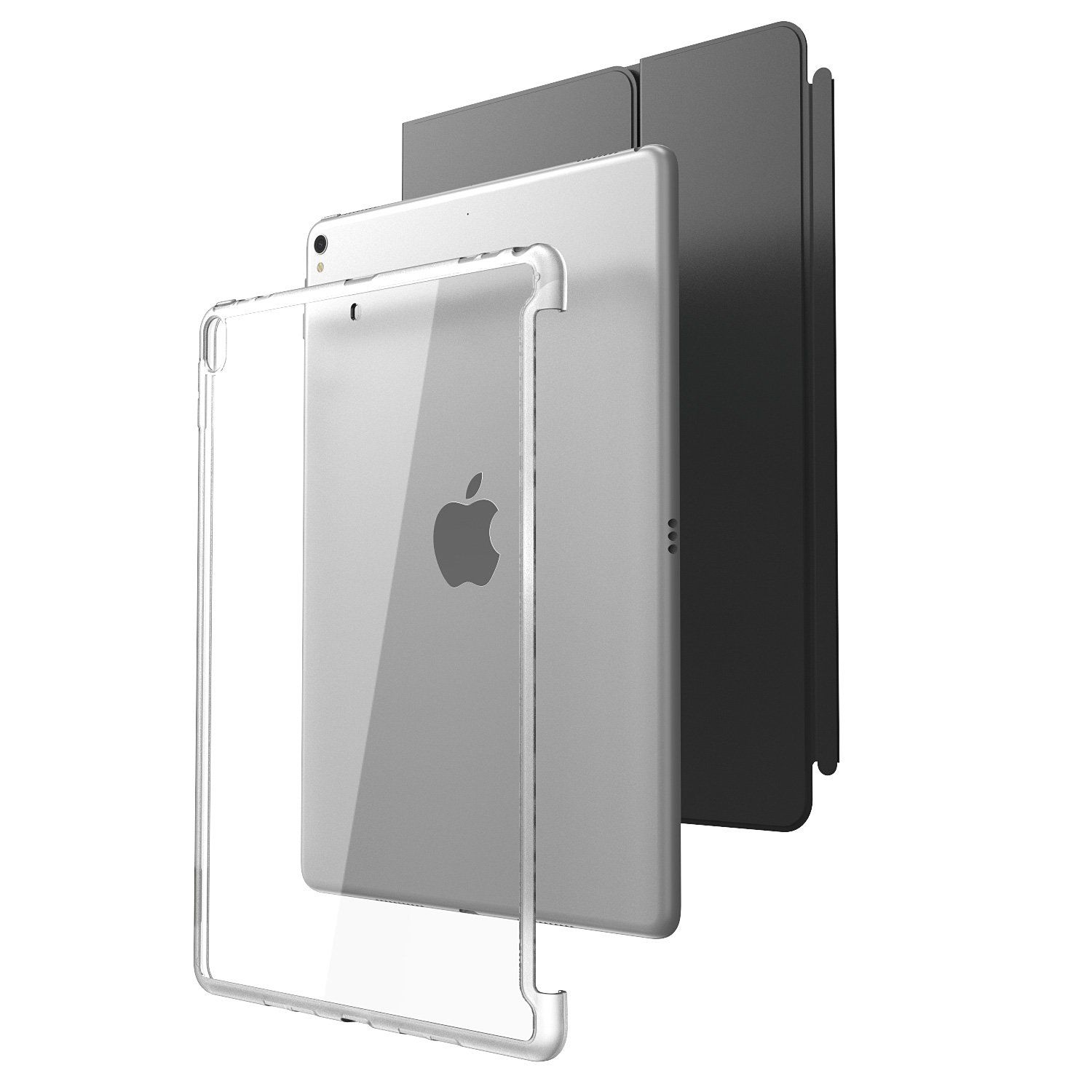 i-Blason iPad Pro 10.5ケース [純正のSmart CoverとSmart Keyboardと互換性があります] クリア ハイブリッドカバーケース Apple iPad Pro 10.5インチ 2017年発売用[アップデートバージ [透明]