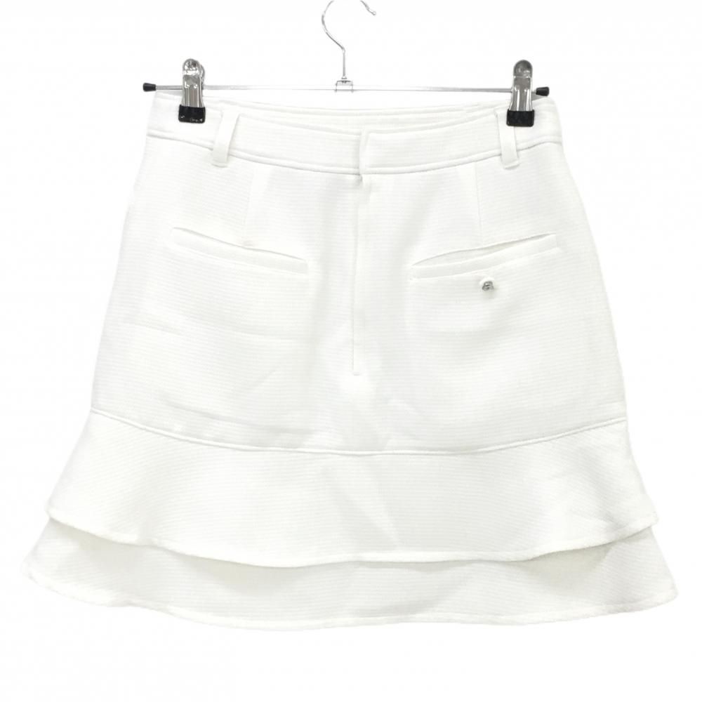 アルチビオ 中綿スカート 白 裾フ ロゴボタン レディース 38 M ゴルフウェア archivio