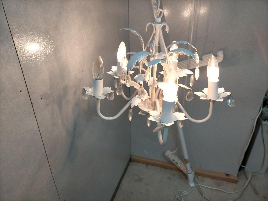 東京メタル工業株式会社 シャンデリア 天井照明 ガラスビーズ付き73043