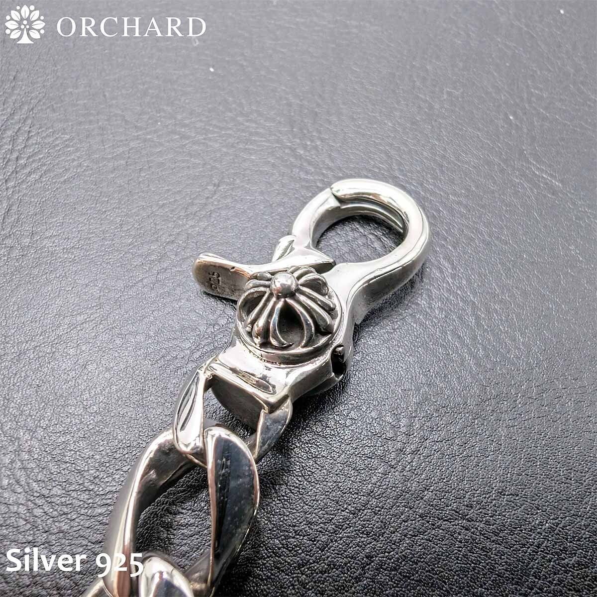 シルバー925 Silver925 キーチェーン クロス ナスカン 喜平チェーン 二 