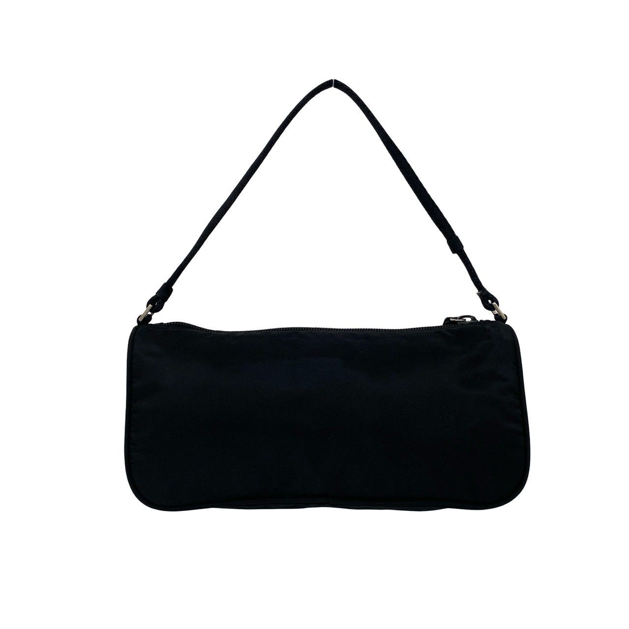 極美品✨プラダ　PRADA プラダ　ナイロン ポーチ　三角プレート 極 美品 PRADA プラダ 三角ロゴ プレート金具 テスート ナイロン