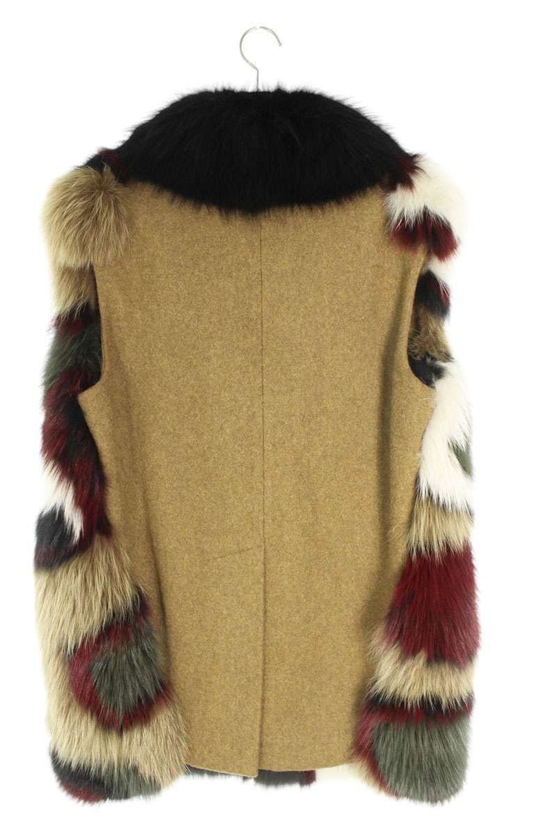 マルニ スリーブレスマルチカラーファーコート レディース 40 - メルカリ 