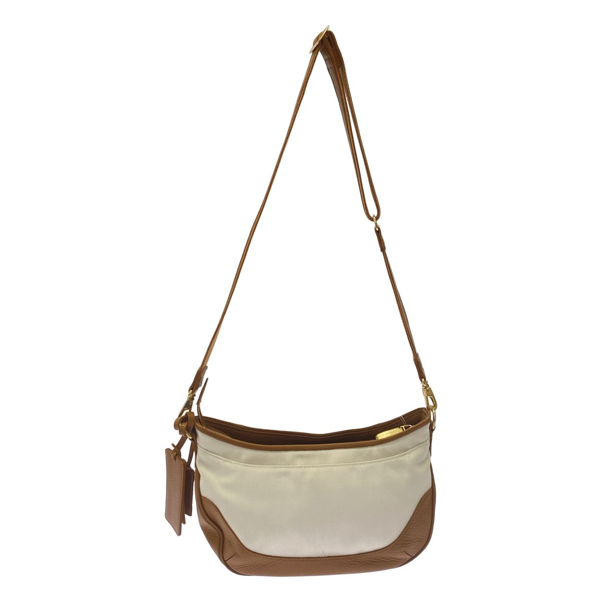 PELLE MORBIDA ペッレモルビダ レザーコンビキャンバスショルダー 