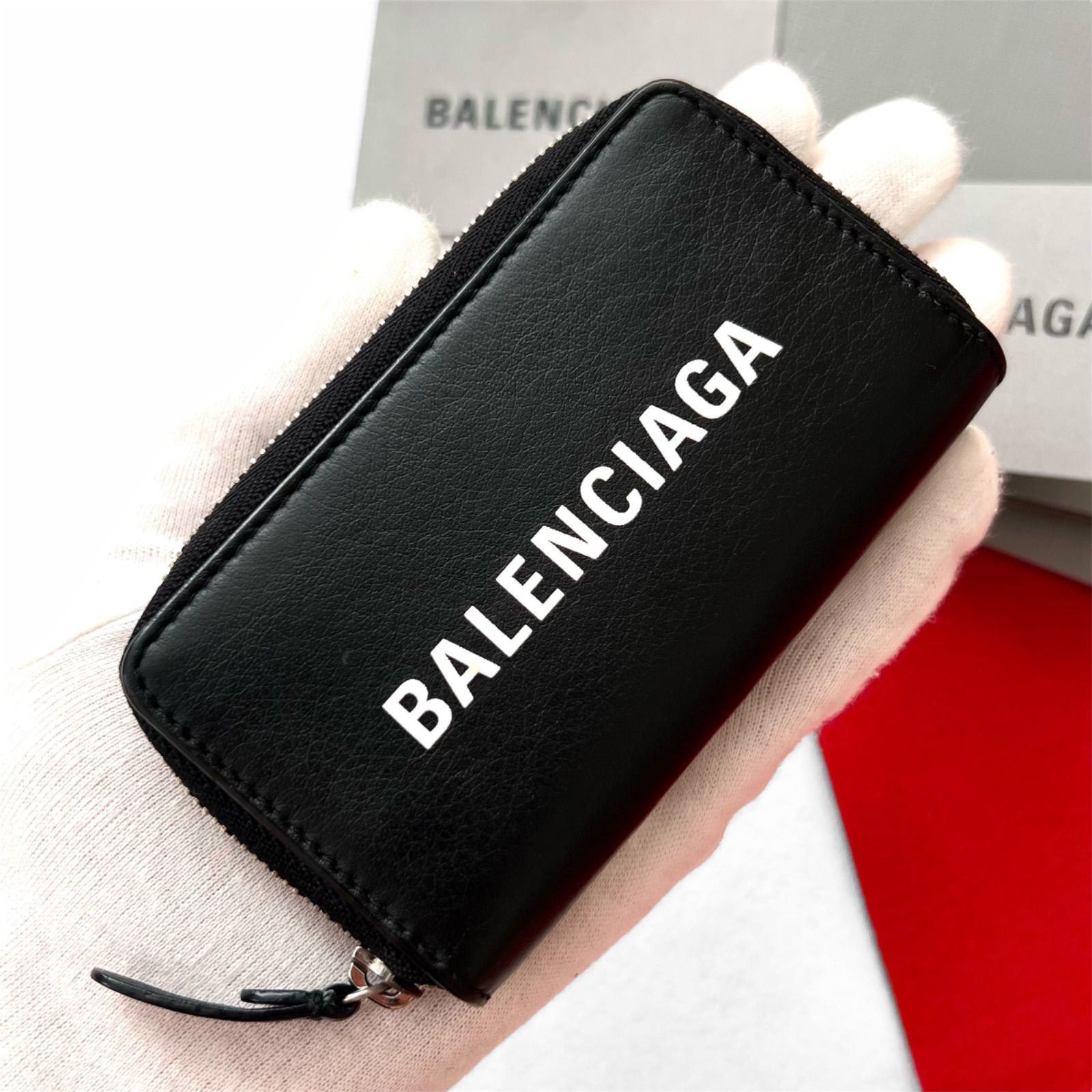 美品✨BALENCIAGAバレンシアガ財布コインケースカードケース516373黒 美品✨BALENCIAGAバレンシアガ財布 コインケースカードケース