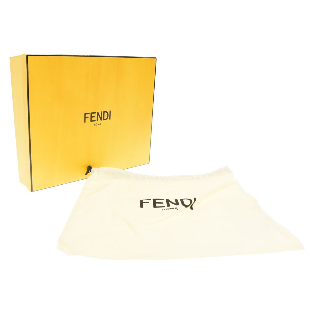 FENDI (フェンディ) カモフラージュ柄 ナイロン クラッチバッグ 