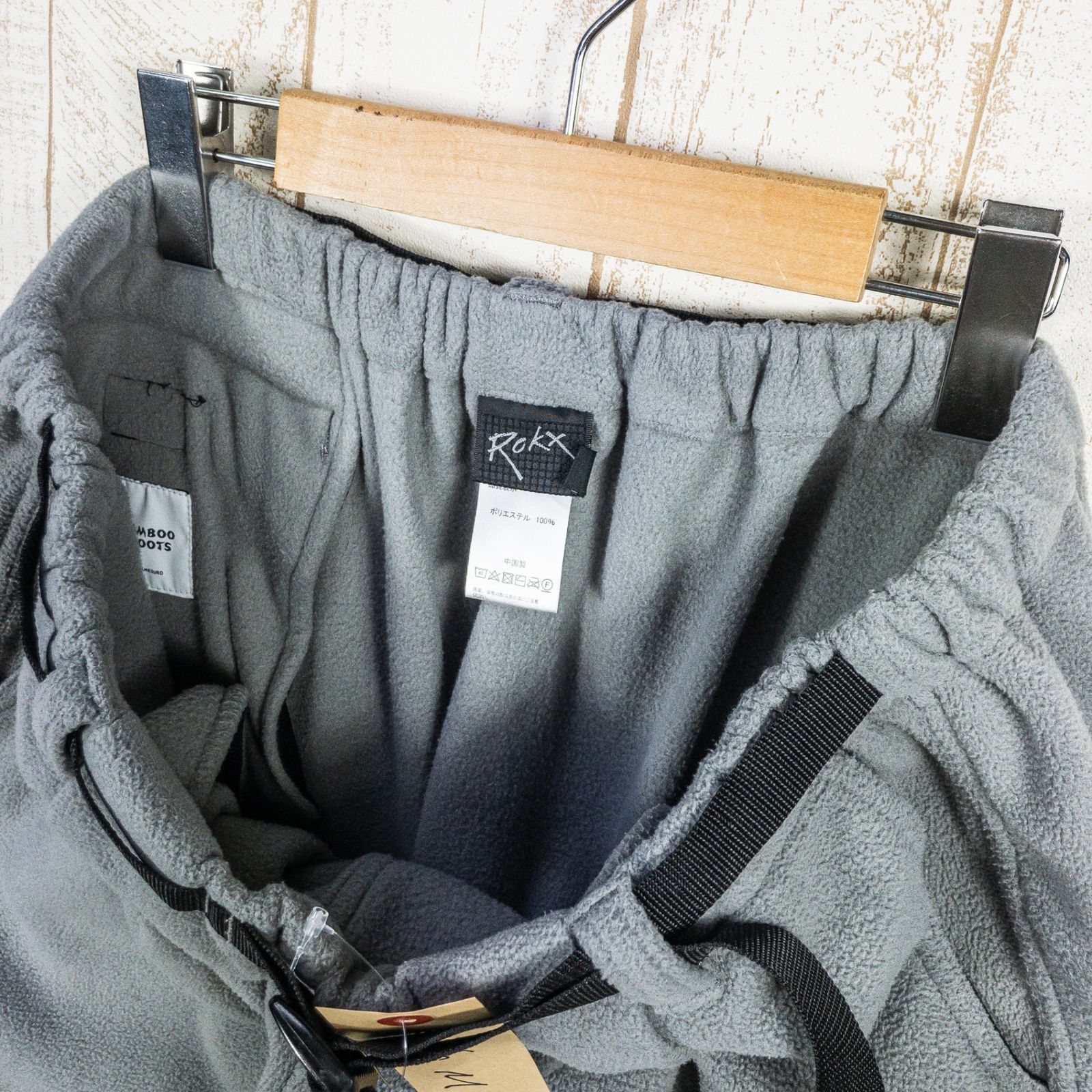 【Men's M グレー系】 Bamboo Shoots（バンブーシュート） フリース オリジナル ロックス パンツ Fleece ...