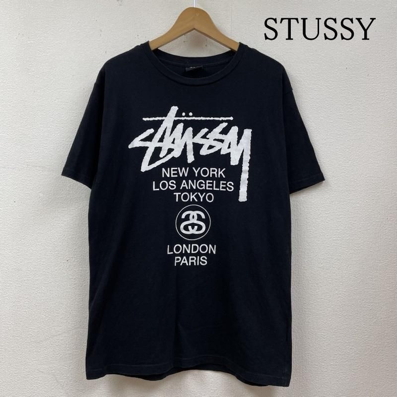 STUSSY ステューシー Tシャツ 半袖 半袖 WORLD TOUR TEE Shirt ロゴ プリント クルーネック シャツ カットソー