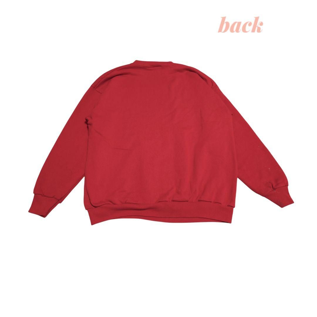 USA製LOGO7 ロゴセブン無地スウェットトレーナーXLレッド - メルカリ