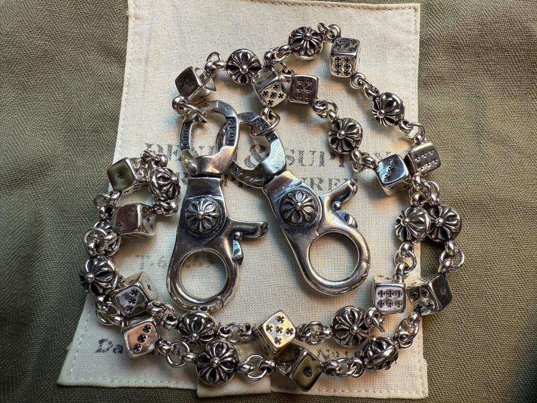 punky綾様 専用】 スカルクロス ウォレットチェーン（刻印あり）SLKWC