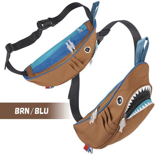 【モーンクリエイションズ】極美品 シャーク ボディバッグ ネイビー モーンクリエイションズ シャーク バッグ ネイビー [モーン