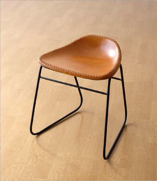 ヨーロッパ アンティーク◾️鉄アイアンフレーム× 本革レザー座面 チェア/ 椅子 スツール アンティーク 2024 おしゃれ 椅子 いす イス チェア チェアー
