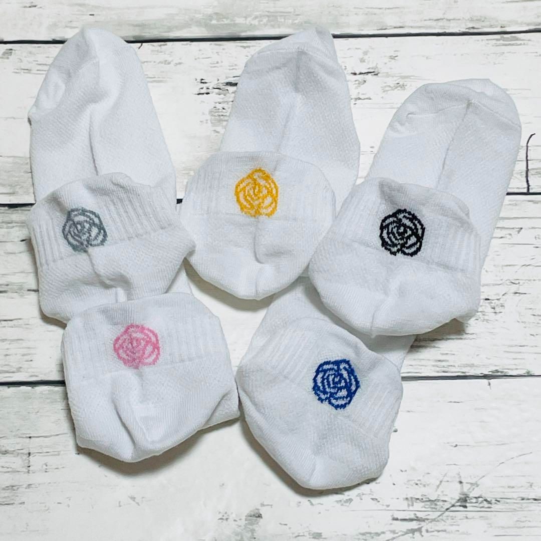 アイボリー刺繍ソックス5足セット 楽天市場】【5足セット】 靴下 ソックス メロー リブ 花柄 刺繍