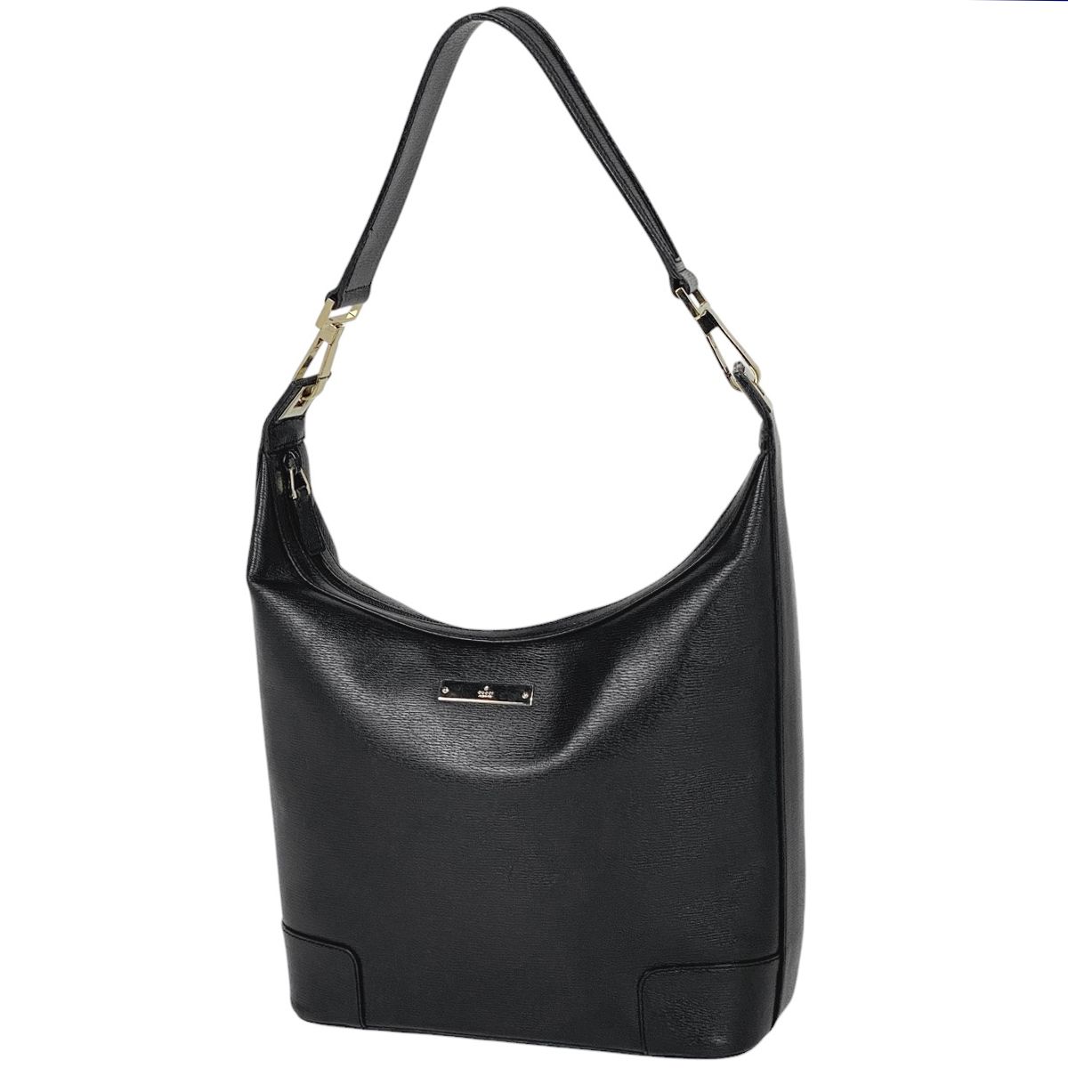 グッチ GUCCI ロゴ ショルダーバッグ ワンショルダー ショルダーバッグ レザー ブラック 0014204 レディース