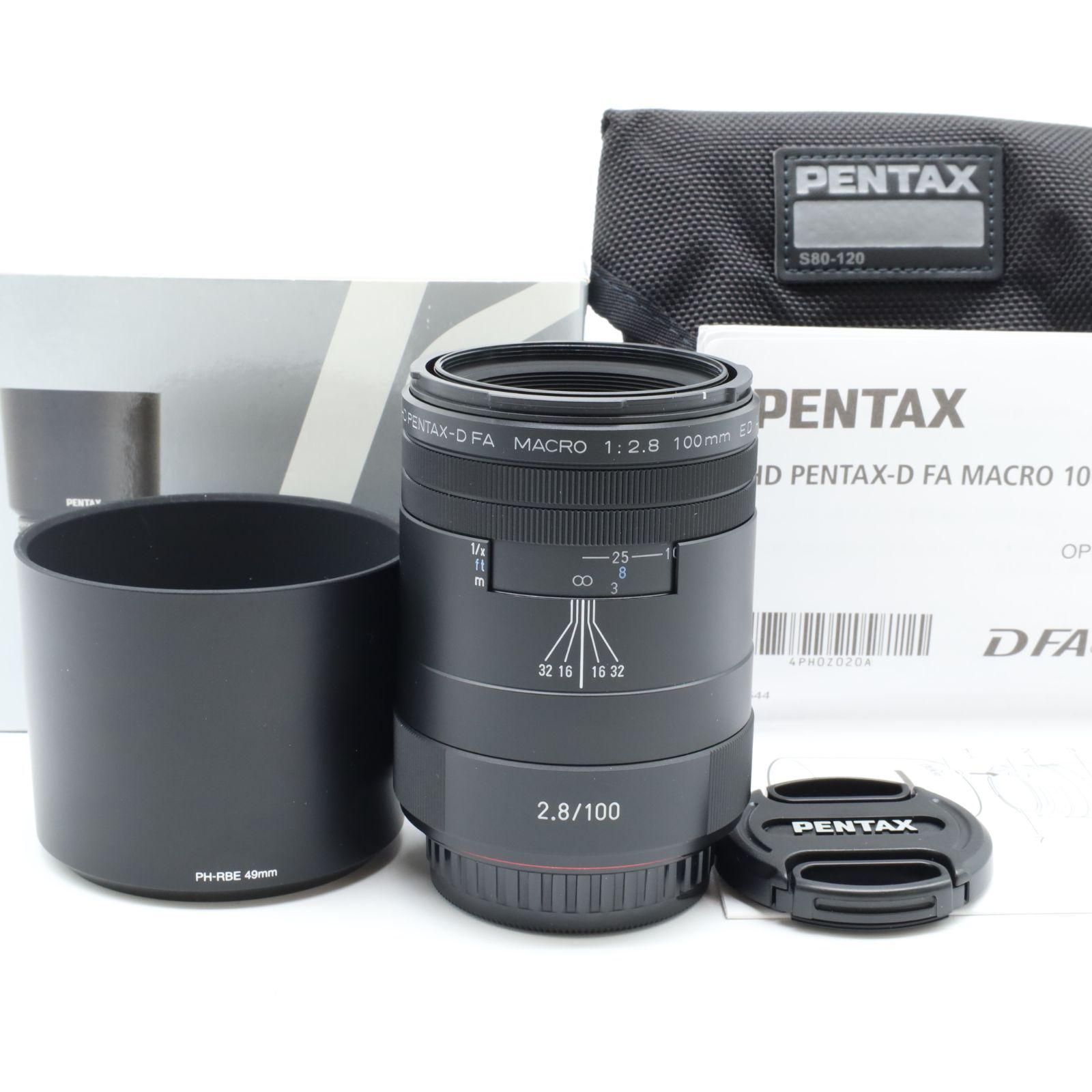 ほぼ PENTAXHD PENTAX-D FA MACRO 100mm F2.8 ED AW ブラック224019