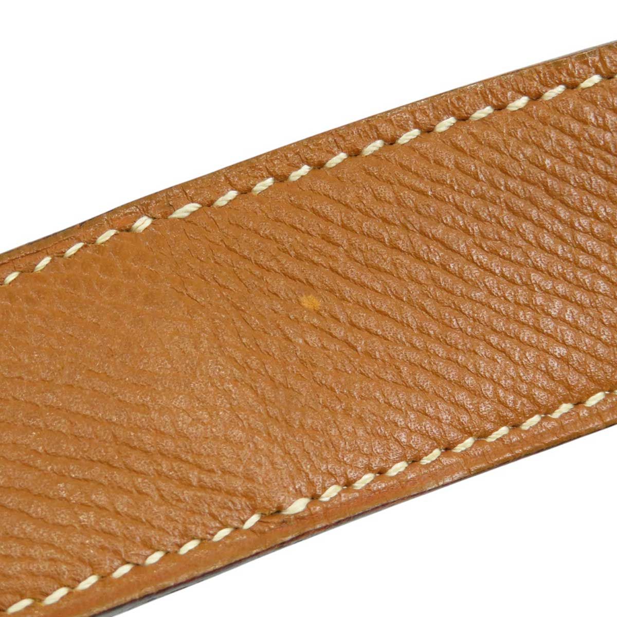 エルメス ホースシュー ベルト 72 レザー GP ユニセックス ブラウン  