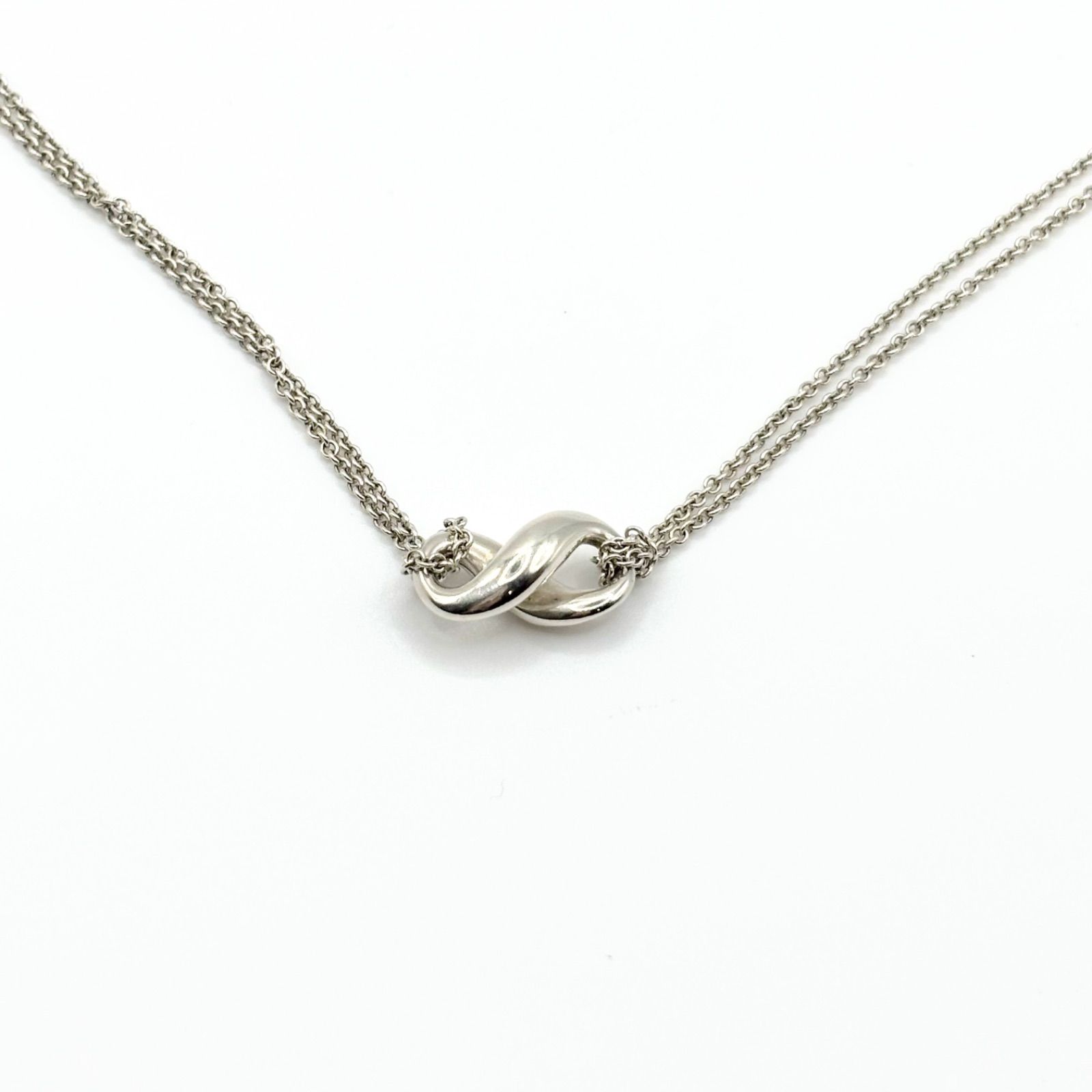 TIFFANY ティファニー インフィニティ ダブルチェーンネックレス