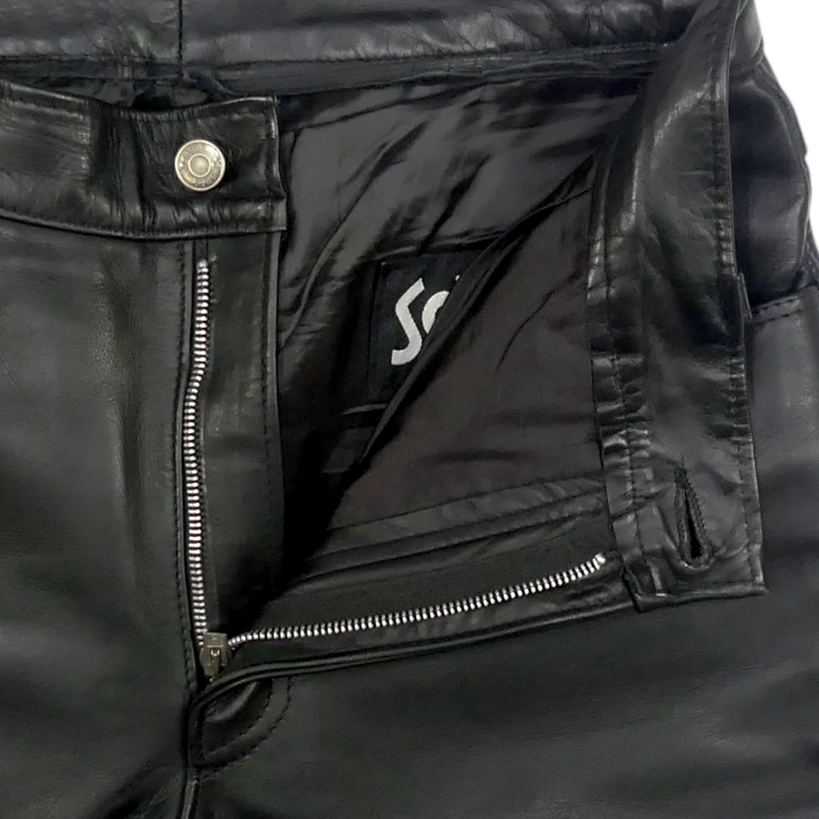 SCHOTT ショット レザーパンツ ブラック 米国製 34 5017m.jpg