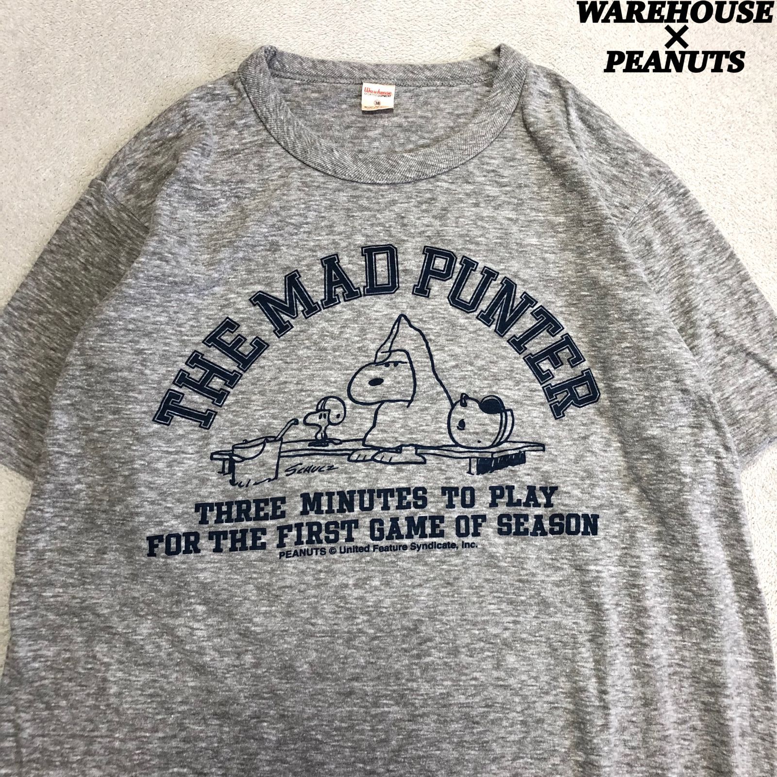 WEARHOUSE　ウェアハウス　半袖スウェット　PEANUTS　スヌーピー WEARHOUSE ウェアハウス 半袖スウェット PEANUTS スヌーピー